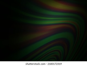 Dark Green vector template with lava shapes. Shining crooked illustration in marble style. A new texture for your  ad, booklets, leaflets.