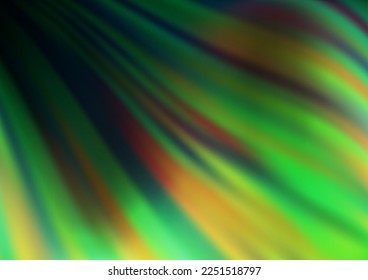 Dark Green vector template with lava shapes. Colorful illustration in abstract marble style with gradient. Marble style for your business design.