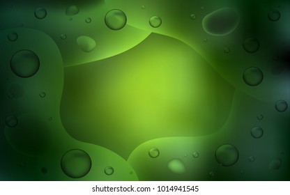 Dark Green vector template with lines, ovals. Brand-new colored illustration in memphis style with gradient. A completely new template for your business design.