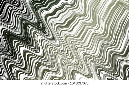 Dark Green vector template with lines, ovals. Colorful abstract illustration with gradient lines. A completely new template for your business design.