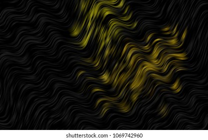 Dark Green vector template with lines, ovals. Creative illustration in halftone marble style with gradient. The template for cell phone backgrounds.