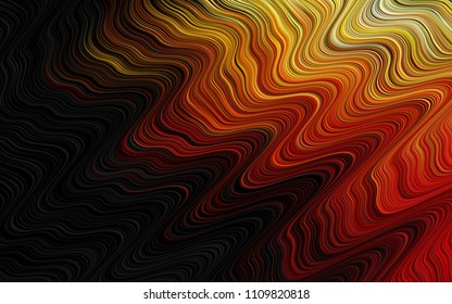 Dark Green vector template with lines, ovals. An elegant bright illustration with gradient. Marble style for your business design.