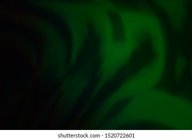 Dark Green vector template with lines, ovals. An elegant bright illustration with gradient. A new texture for your  ad, booklets, leaflets.