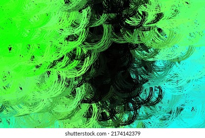 Dark Green vector template with lines. Glitter abstract illustration with wry lines. Background for cell phone screens.