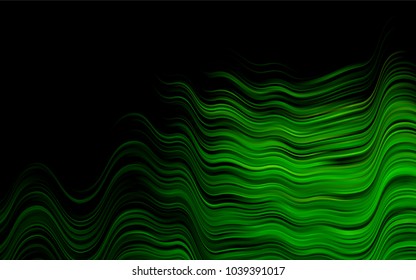 Dark Green vector template with liquid shapes. A completely new color illustration in marble style. The best blurred design for your business.