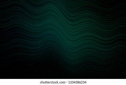 Dark Green vector template with liquid shapes. Blurred geometric sample with gradient bubbles.  A new texture for your  ad, booklets, leaflets.