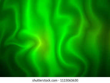 Dark Green vector template with liquid shapes. Creative illustration in halftone marble style with gradient. The template for cell phone backgrounds.
