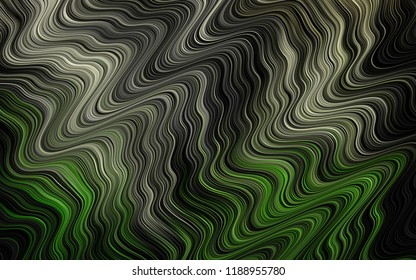 Dark Green vector template with liquid shapes. Creative illustration in halftone marble style with gradient. A completely new marble design for your business.