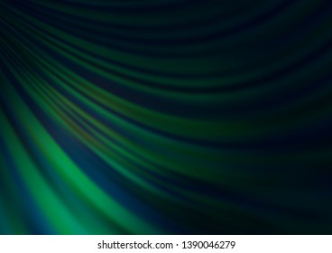 Dark Green vector template with liquid shapes. A completely new color illustration in marble style. Brand new design for your ads, poster, banner.