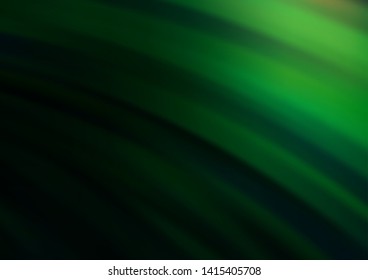 Dark Green vector template with liquid shapes. Creative geometric illustration in marble style with gradient. Marble design for your web site.