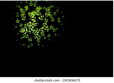 Dark Green vector template with memphis shapes. Simple colorful illustration with abstract gradient shapes. Background for a cell phone.