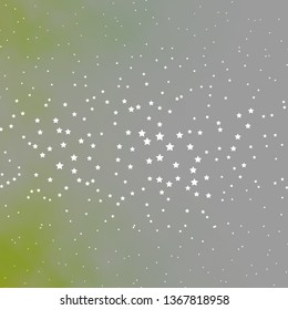 Dark Green vector template with neon stars. Blur decorative design in simple style with stars. Pattern for websites, landing pages.
