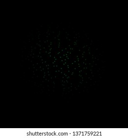 Dark Green vector template with neon stars. Colorful illustration with abstract gradient stars. Design for your business promotion.