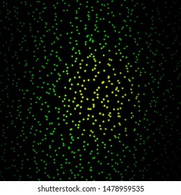 Dark Green vector template with neon stars. Blur decorative design in simple style with stars. Pattern for wrapping gifts.
