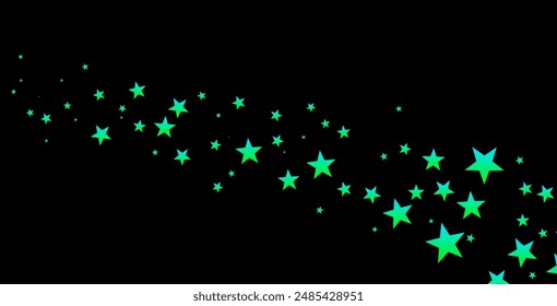 Plantilla de Vector verde oscuro con estrellas de neón. Difumina el diseño decorativo en estilo simple con estrellas. Patrón para Sitios web, páginas de aterrizaje.
