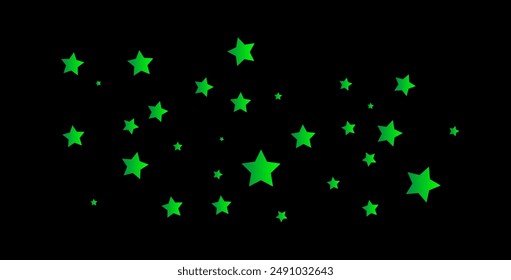 Dark Green vector template with neon stars. Blur decorative design in simple style with stars. Pattern for websites, landing pages.