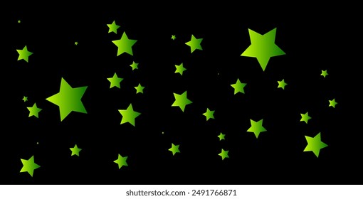 Dark Green vector template with neon stars. Blur decorative design in simple style with stars. Pattern for websites, landing pages. Vector eps10 