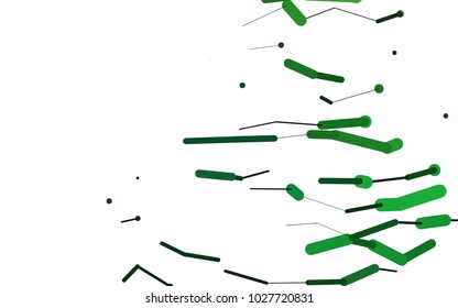 Dark Green vector template with repeated sticks. Blurred decorative design in simple style with lines. The pattern can be used for websites.