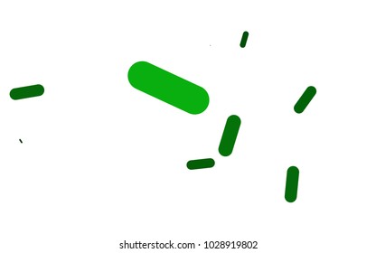 Dark Green vector template with repeated sticks. Capsules on blurred abstract background with gradient. The pattern can be used for websites.