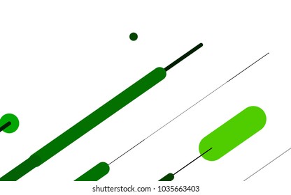 Dark Green vector template with repeated sticks. Modern geometrical abstract illustration with staves. The pattern can be used as ads, poster, banner for medicine.