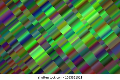 Dark Green vector template with repeated sticks. Shining colored illustration with narrow lines. The pattern can be used for busines ad, booklets, leaflets