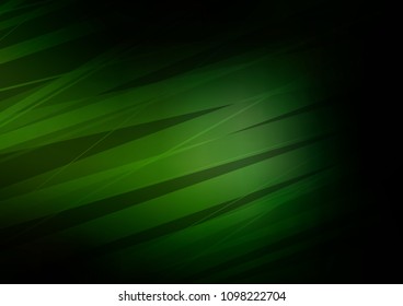 Dark Green vector template with repeated sticks. Blurred decorative design in simple style with lines. The template can be used as a background.