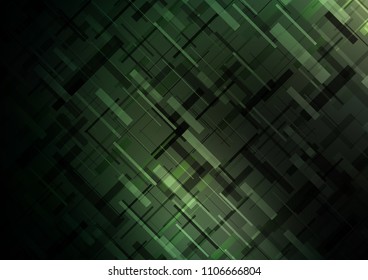 Dark Green vector template with repeated sticks. Glitter abstract illustration with colored sticks. The template can be used as a background.