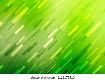 Dark Green vector template with repeated sticks. Lines on blurred abstract background with gradient. Smart design for your business advert.