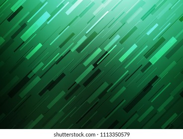 Dark Green vector template with repeated sticks. Glitter abstract illustration with colored sticks. The pattern can be used for busines ad, booklets, leaflets