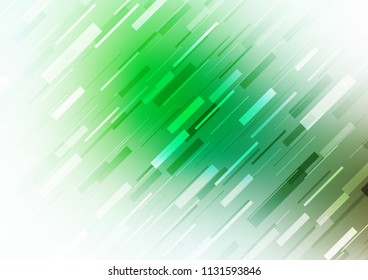 Dark Green vector template with repeated sticks. Modern geometrical abstract illustration with staves. The template can be used as a background.