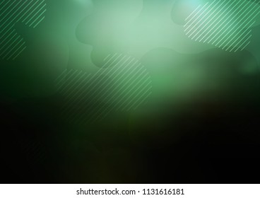 Dark Green vector template with repeated sticks. Modern geometrical abstract illustration with staves. Best design for your ad, poster, banner.