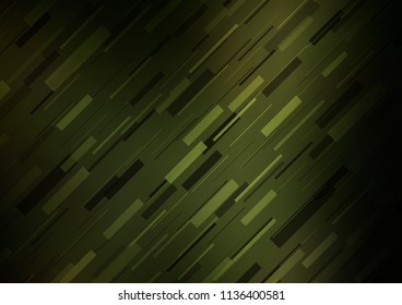 Dark Green vector template with repeated sticks. Decorative shining illustration with lines on abstract template. Best design for your ad, poster, banner.
