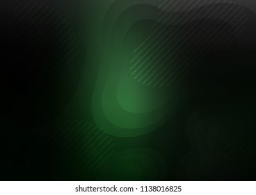 Dark Green vector template with repeated sticks. Modern geometrical abstract illustration with staves. Best design for your ad, poster, banner.