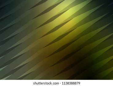 Dark Green vector template with repeated sticks. Decorative shining illustration with lines on abstract template. Smart design for your business advert.