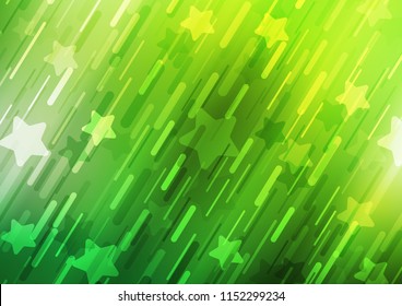 Dark Green vector template with repeated sticks. Glitter abstract illustration with colored sticks. The pattern can be used as ads, poster, banner for commercial.