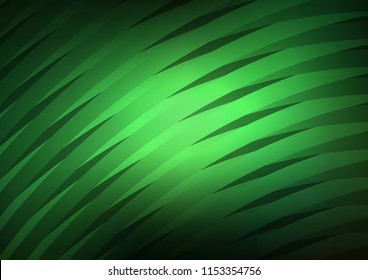 Dark Green vector template with repeated sticks. Shining colored illustration with narrow lines. The pattern can be used for websites.