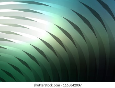 Dark Green vector template with repeated sticks. Glitter abstract illustration with colored sticks. Smart design for your business advert.