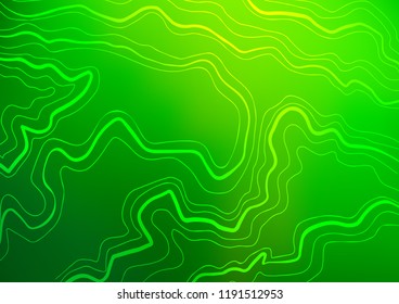Dark Green vector template with repeated sticks. Lines on blurred abstract background with gradient. Best design for your ad, poster, banner.