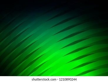 Dark Green vector template with repeated sticks. Lines on blurred abstract background with gradient. The pattern can be used for busines ad, booklets, leaflets