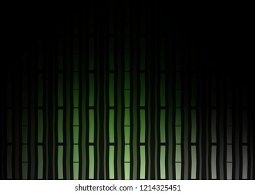 Dark Green vector template with repeated sticks. Lines on blurred abstract background with gradient. Best design for your ad, poster, banner.