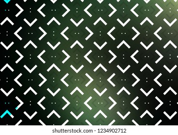 Dark Green vector template with repeated sticks. Glitter abstract illustration with colored sticks. The pattern can be used as ads, poster, banner for commercial.