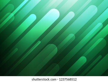 Dark Green vector template with repeated sticks. Decorative shining illustration with lines on abstract template. Best design for your ad, poster, banner.