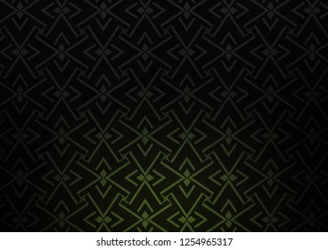 Dark Green vector template with repeated sticks. Modern geometrical abstract illustration with staves. Pattern for ads, posters, banners.