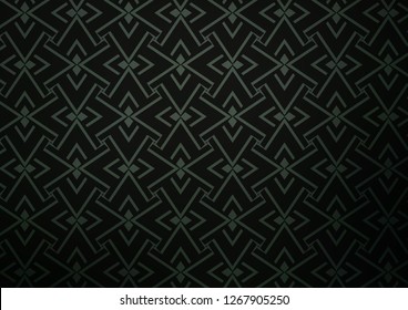 Dark Green vector template with repeated sticks. Shining colored illustration with narrow lines. Pattern for business booklets, leaflets.