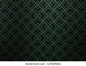 Dark Green vector template with repeated sticks. Lines on blurred abstract background with gradient. Pattern for websites, landing pages.