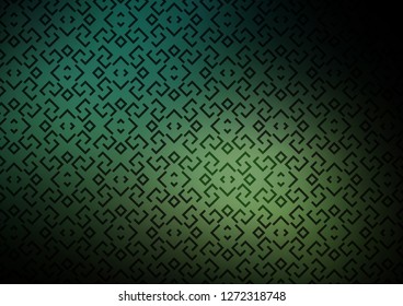 Dark Green vector template with repeated sticks. Lines on blurred abstract background with gradient. Pattern for ads, posters, banners.