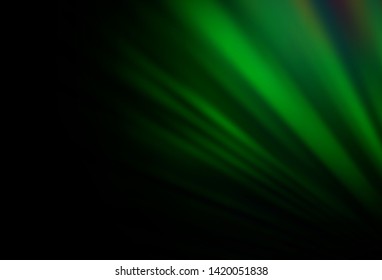 Dark Green vector template with repeated sticks. Shining colored illustration with narrow lines. Pattern for business booklets, leaflets.