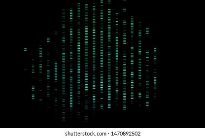 Dark Green vector template with repeated sticks. Decorative shining illustration with lines on abstract template. Backdrop for TV commercials.
