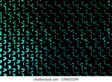 Dark Green vector template with repeated sticks. Glitter abstract illustration with colorful sticks. Best design for your ad, poster, banner.