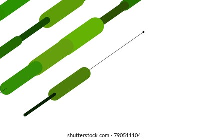 Dark Green vector template with repeated sticks. Blurred decorative design in simple style with lines. The pattern can be used for websites.